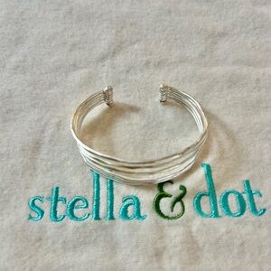 Stella & Dot Shimmering Silver Layered Bracelet